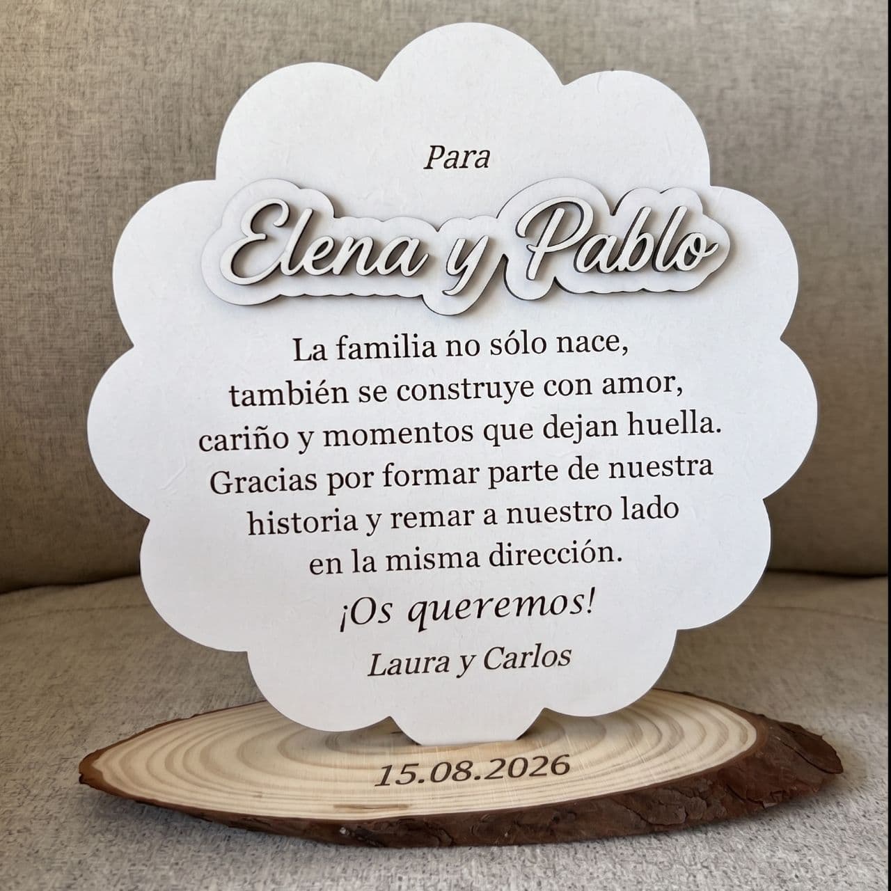 CUADRO NUBE BASE MADERA