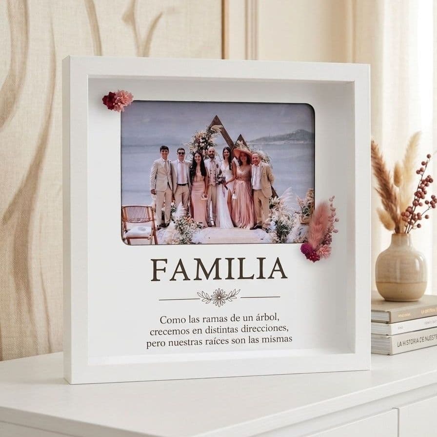 PORTAFOTOS CON TEXTO GRABADO